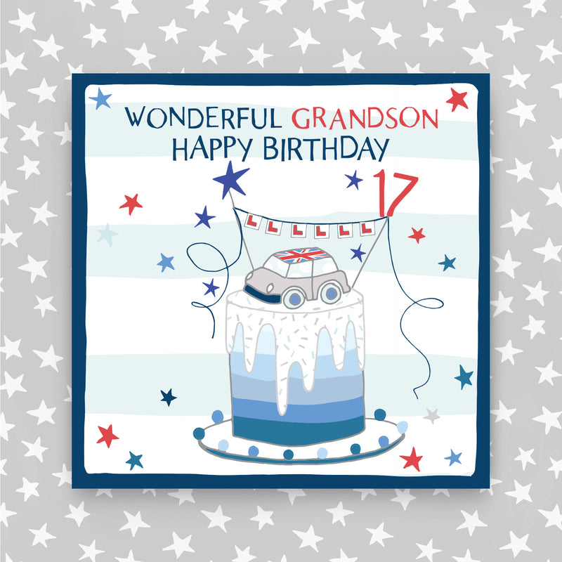 17th Birthday Greeting Card - Grandson (NPH50)
