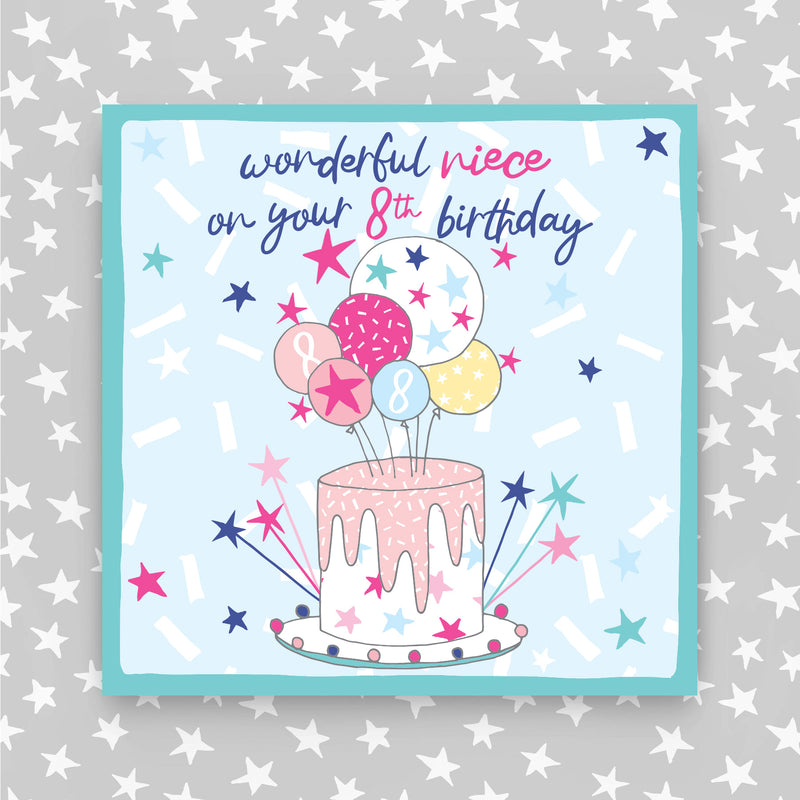 8th Birthday Greeting Card - Niece (NPH78)