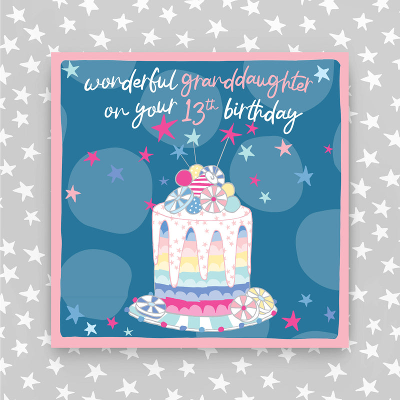 13th Birthday Greeting Card - Granddaughter (NPH92)