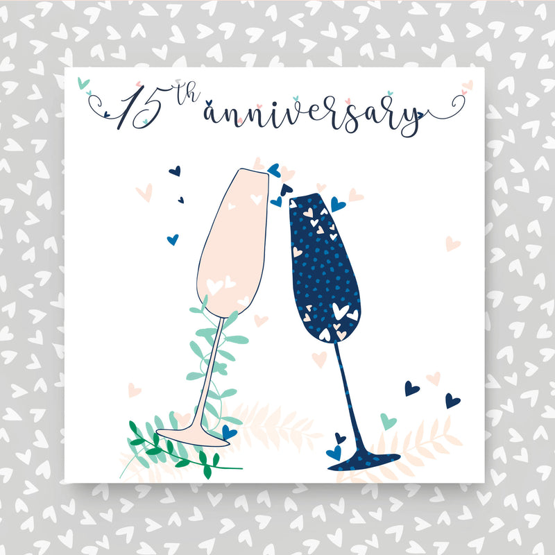 15th Wedding Anniversary Greeting Card (NTJ)