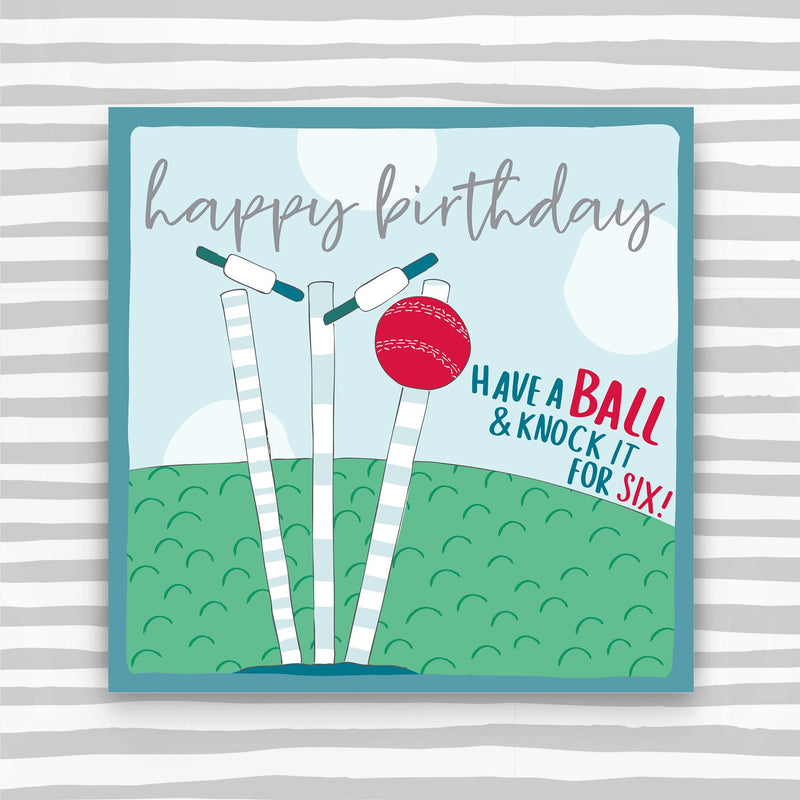Cricket - Happy Birthday Greeting Card (OC06)