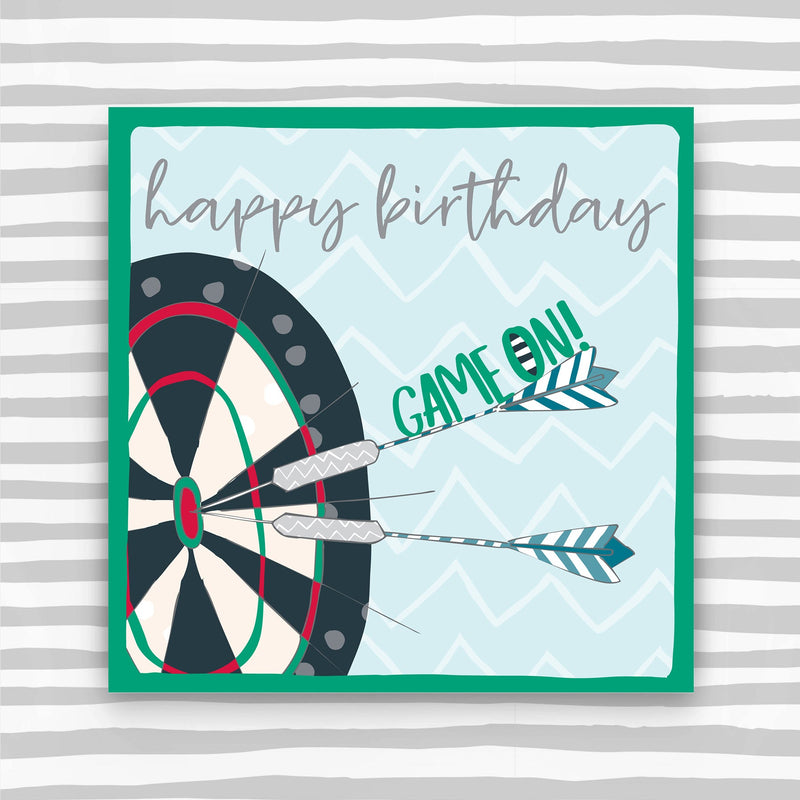 Darts - Happy Birthday Greeting Card (OC07)