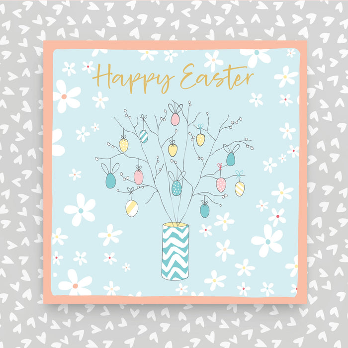 Happy Easter Greeting Card with an Easter Tree (OC37)