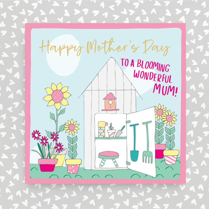 Happy Mother's Day Greeting Card - To a blooming wonderful mum (OC42)