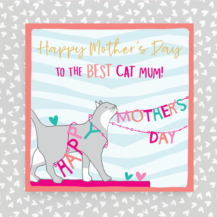 Happy Mother's Day Greeting Card - To the Best Cat Mum! (OC46)
