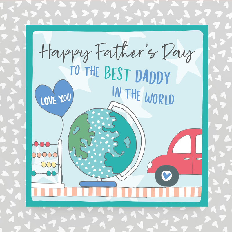 With lots of love to the best Daddy in the world Greeting Card (OC52)