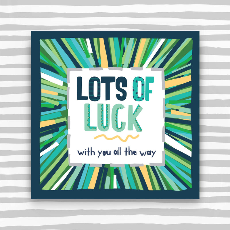 Lots of Luck Greeting Card - with you all the way (TF137)
