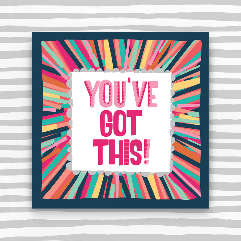 You've got this Greeting Card in pink colours (TF140)