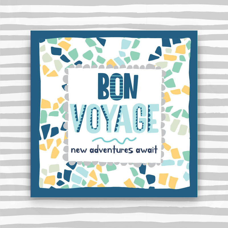 Bon Voyage Greeting Card - new adventures await (TF149)