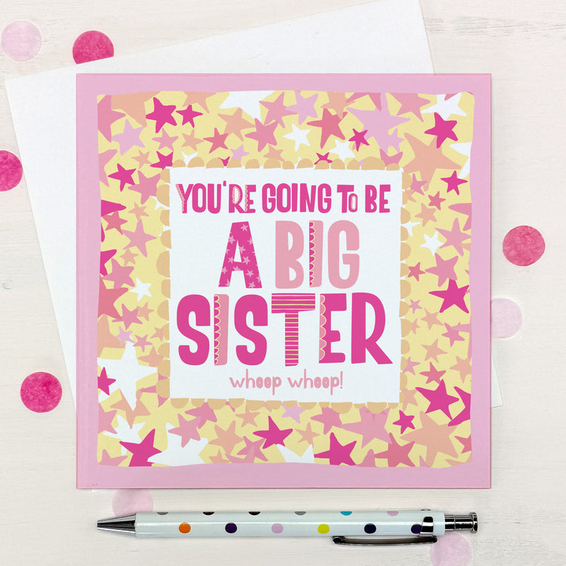 You're going to be a big sister - Congrats Greeting Card (TF170)
