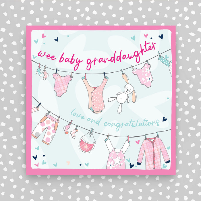 Scottish - Wee baby granddaughter Greeting Card (W52)