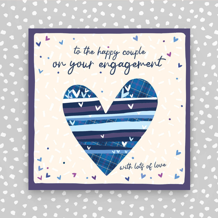 Scottish - Happy couple on your Engagement Greeting Card (W53)