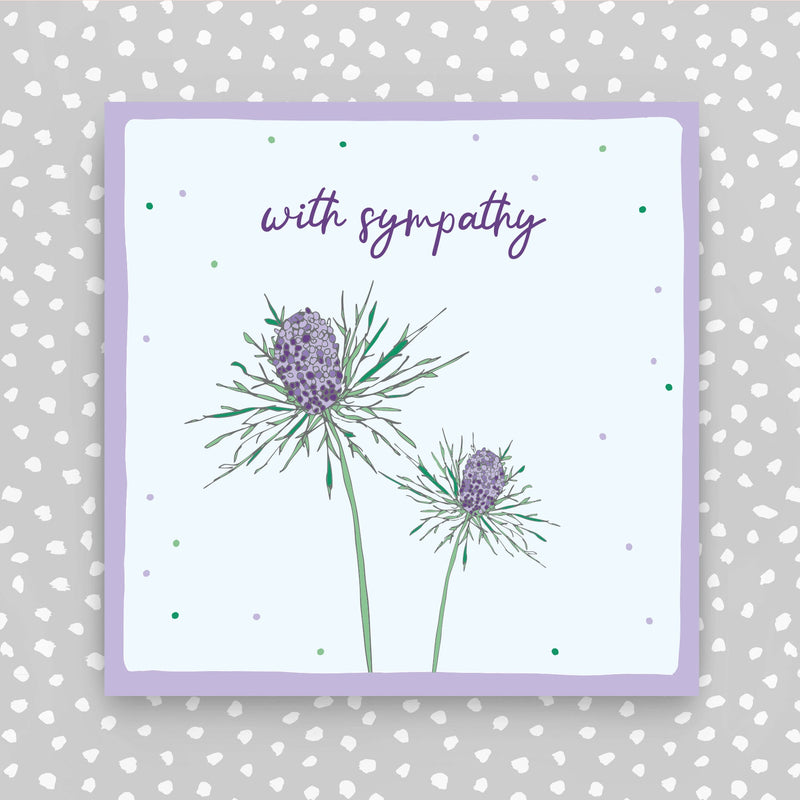 Scottish - With sympathy Greeting Card (W57)