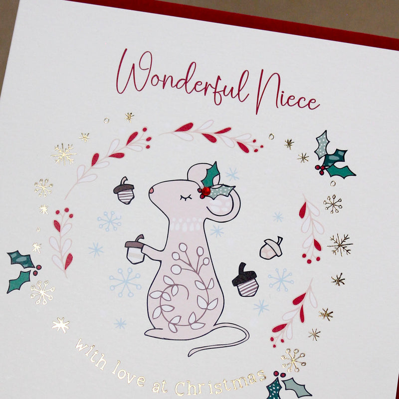 Wonderful Niece Christmas Card (XGR104)