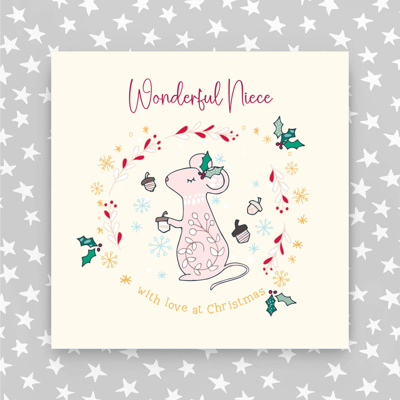 Wonderful Niece Christmas Card (XGR104)