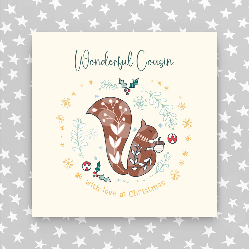 Wonderful Cousin Christmas Card (XGR105)