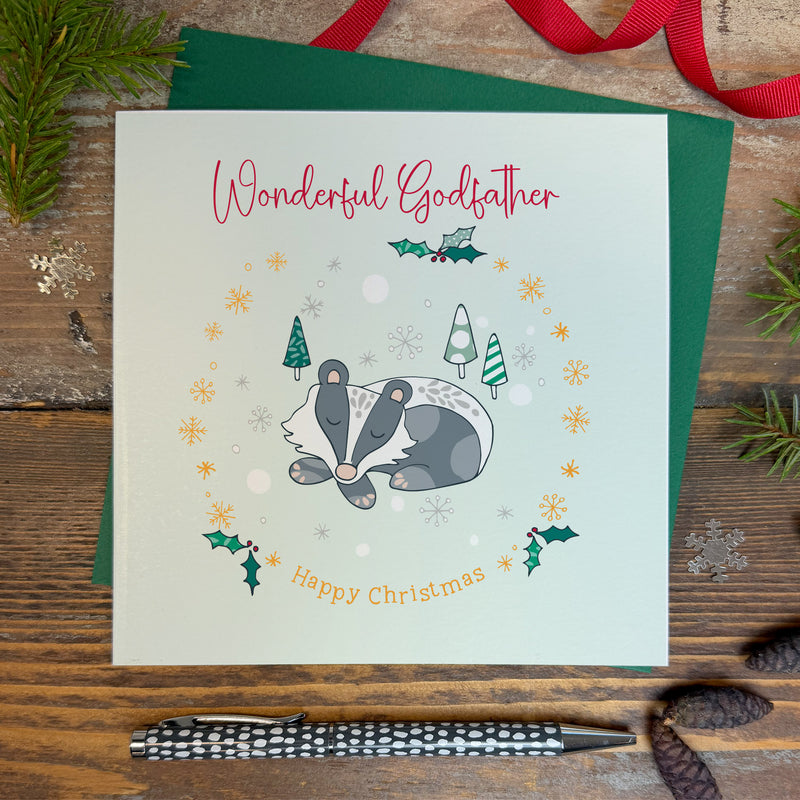 Wonderful Godfather Christmas Card (XGR106)