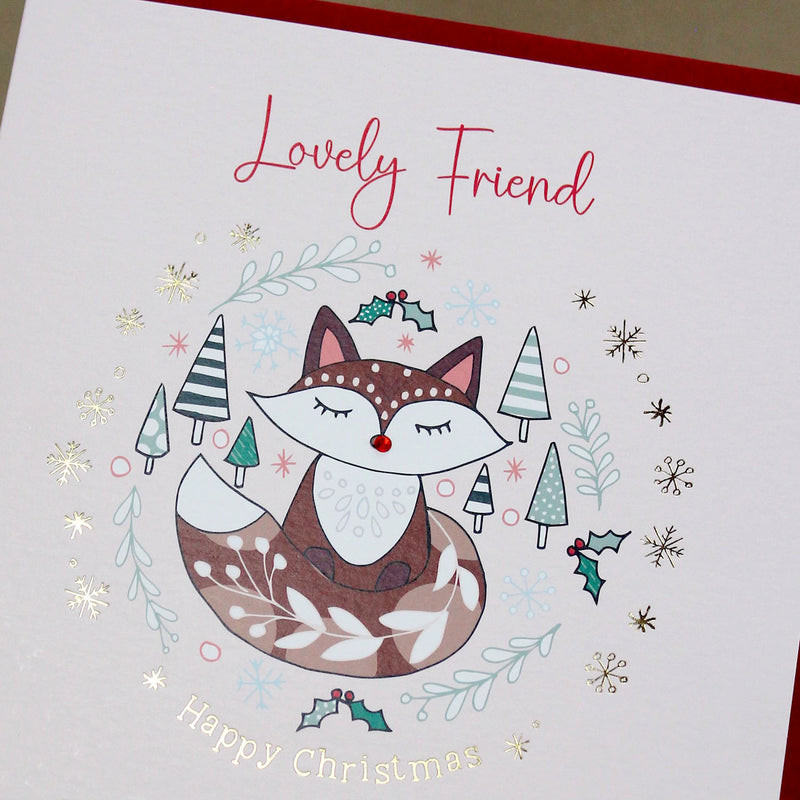 Lovely Friend Christmas Card (XGR113)