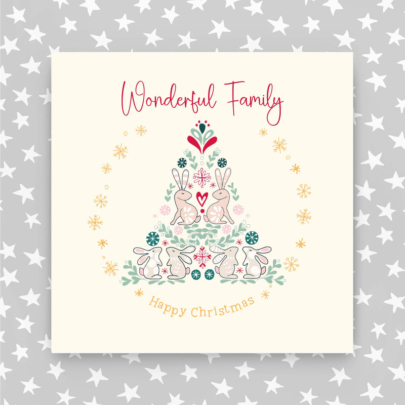 Wonderful Family Christmas Card (XGR115)