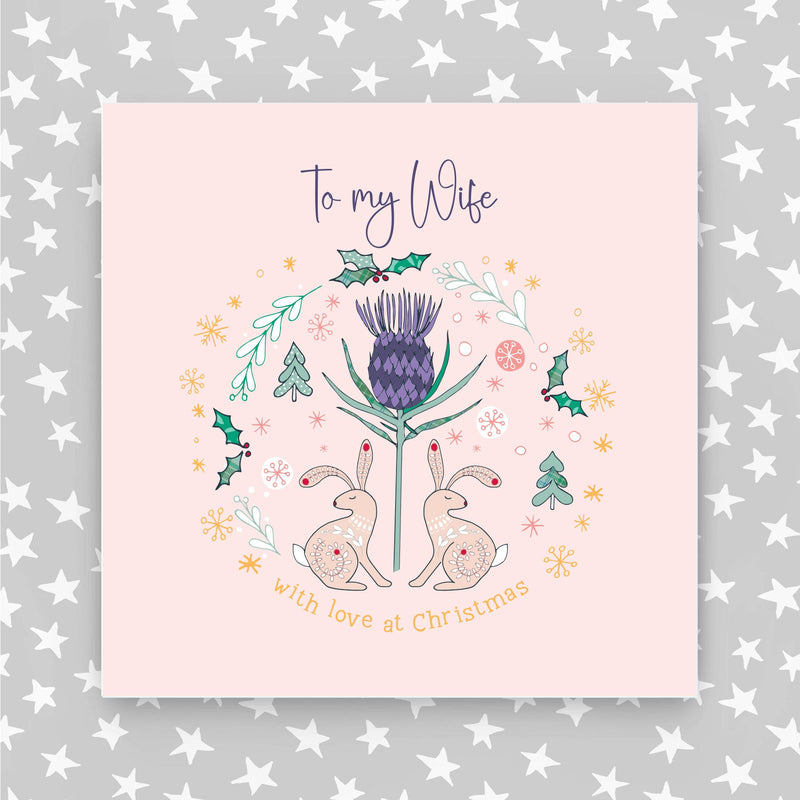 Scottish - To My Wife Christmas Card (XGR120)