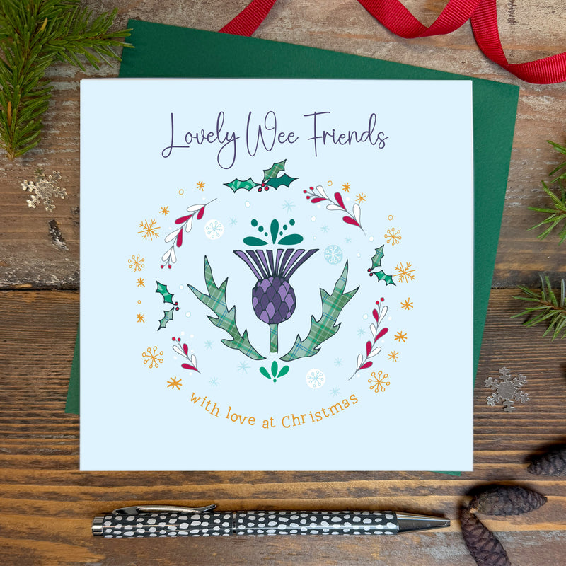 Scottish - Lovely Wee Friends Christmas Card (XGR123)