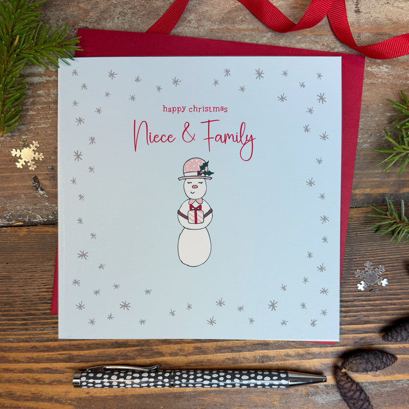 Happy Christmas Niece & Family (XGR36)