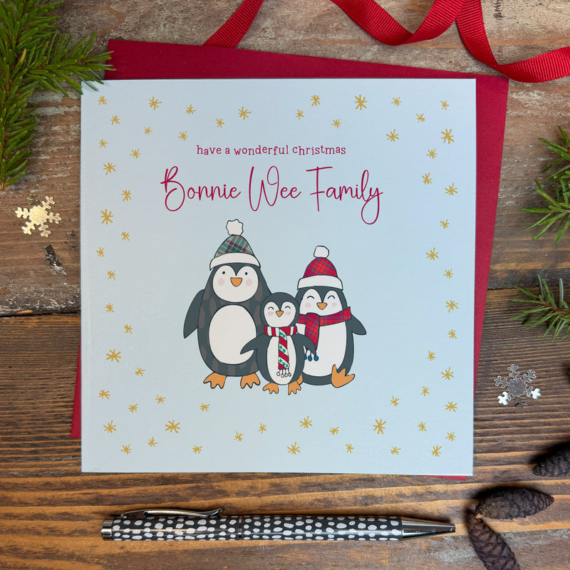 Scottish - Have a wonderful Christmas Bonnie Wee Family (XGR61)