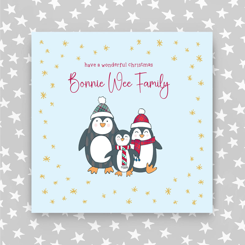 Scottish - Have a wonderful Christmas Bonnie Wee Family (XGR61)
