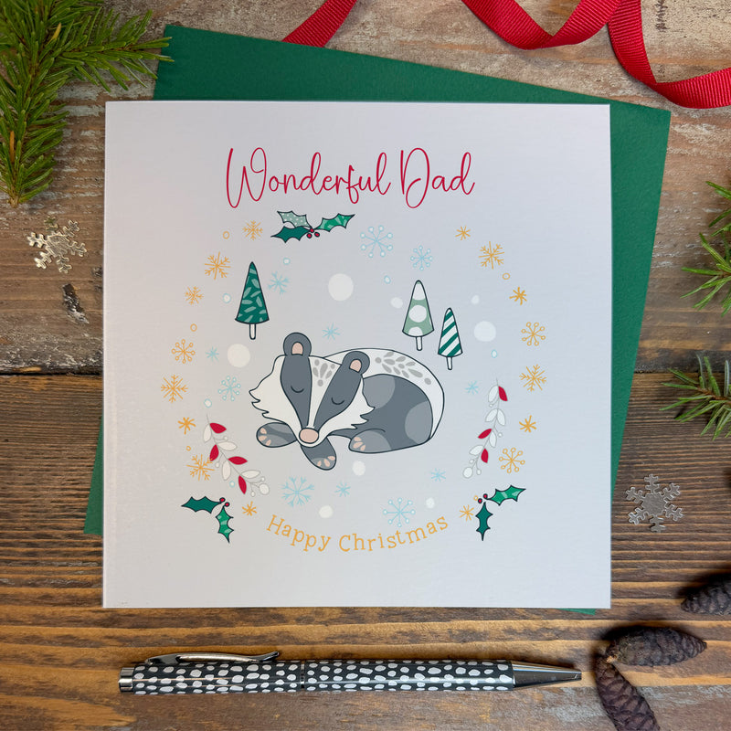 Wonderful Dad Christmas Card (XGR69)