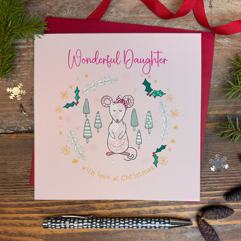 Wonderful Daughter Christmas Card (XGR76)