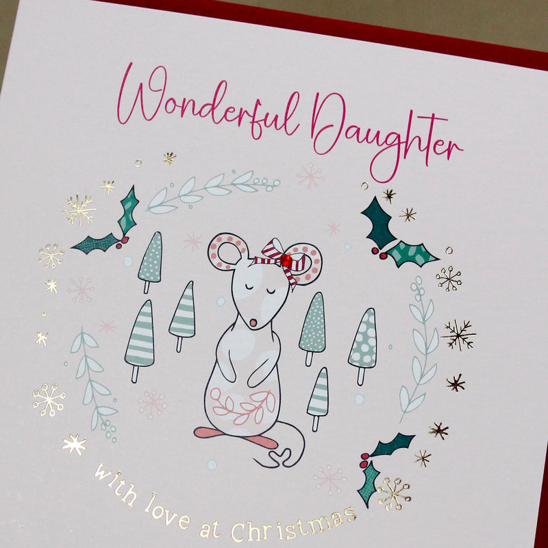 Wonderful Daughter Christmas Card (XGR76)