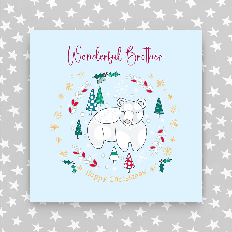 Wonderful Brother Christmas Card (XGR79)