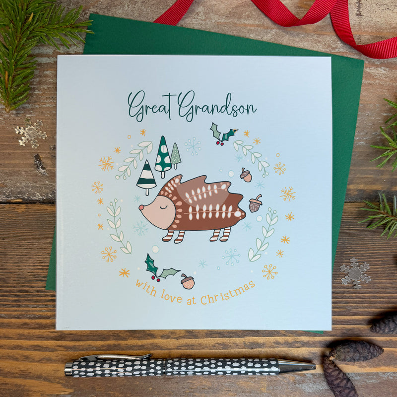 Great Grandson Christmas Card (XGR85)