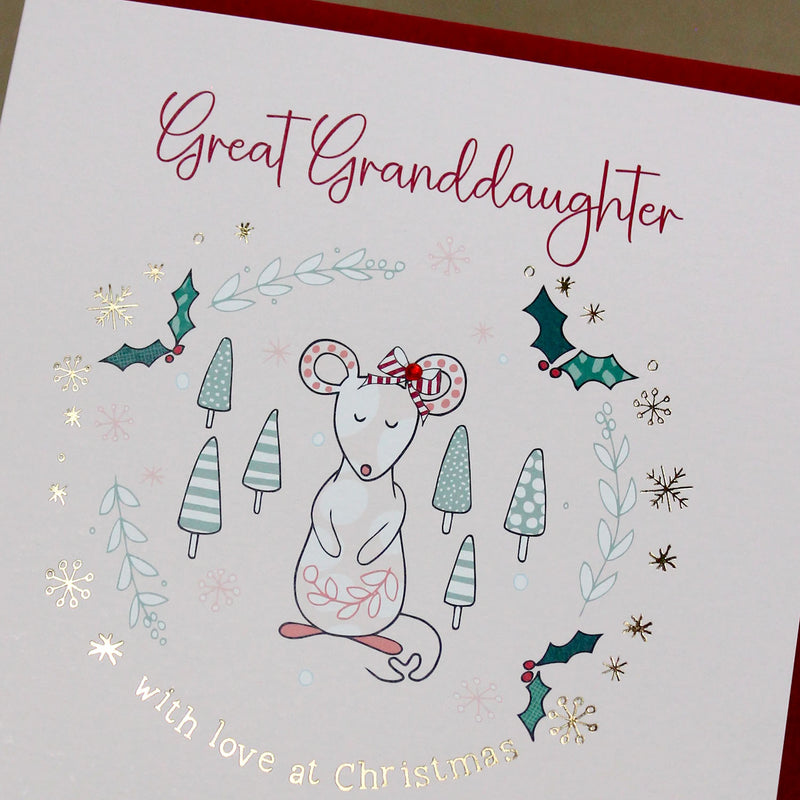 Great Granddaughter Christmas Card (XGR86)