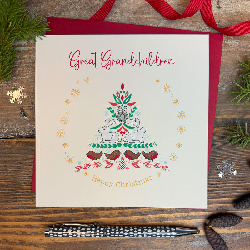 Great Grandchildren Christmas Card (XGR88)
