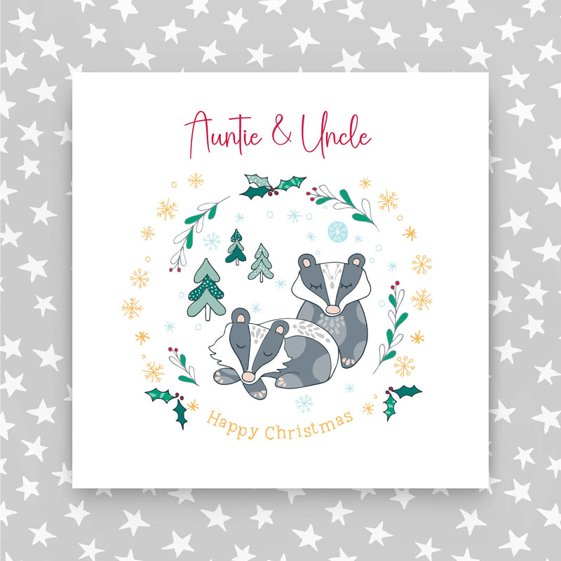 Auntie & Uncle Christmas Card (XGR100)