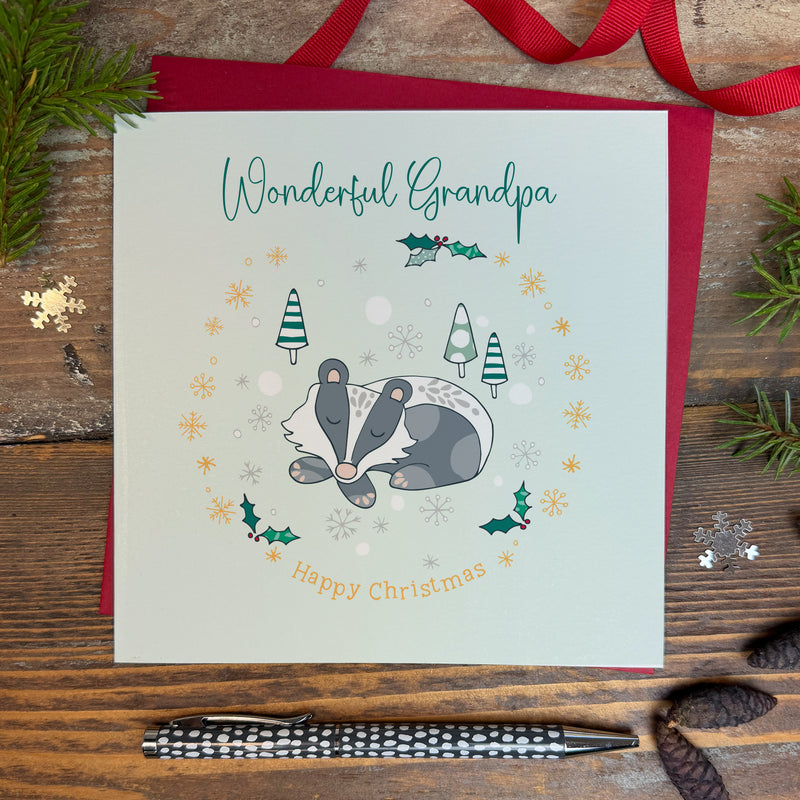 Wonderful Grandpa Christmas Card (XGR91)