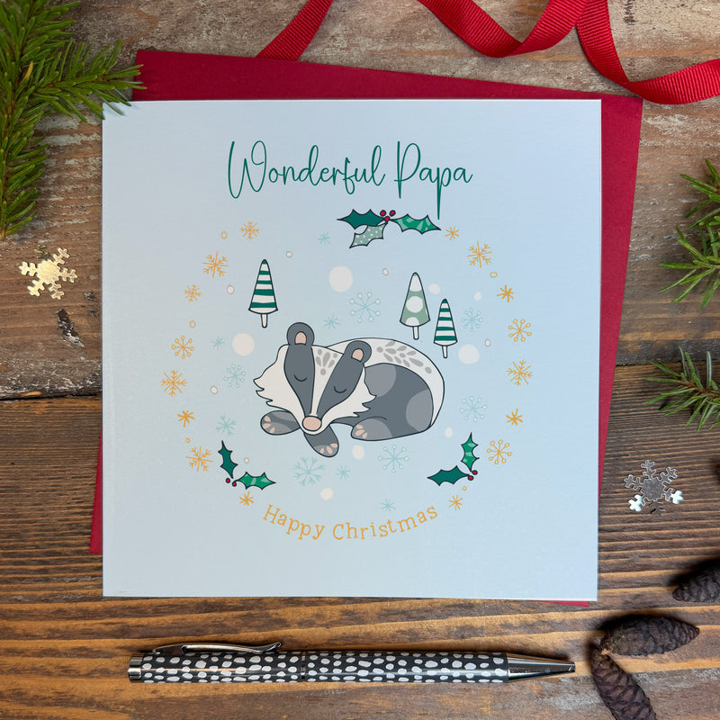 Wonderful Papa Christmas Card (XGR93)