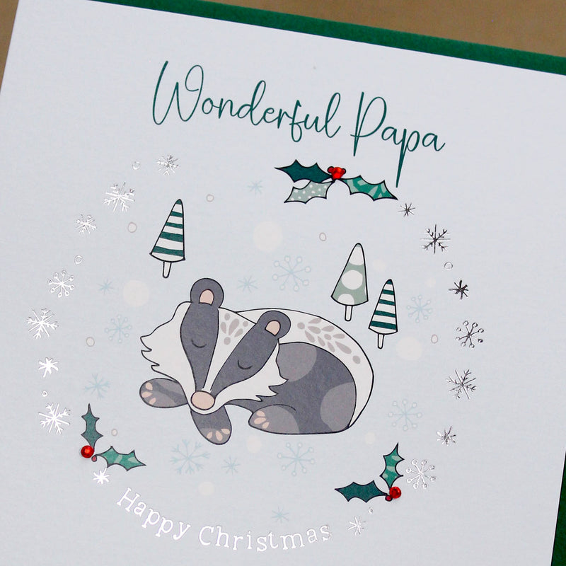 Wonderful Papa Christmas Card (XGR93)