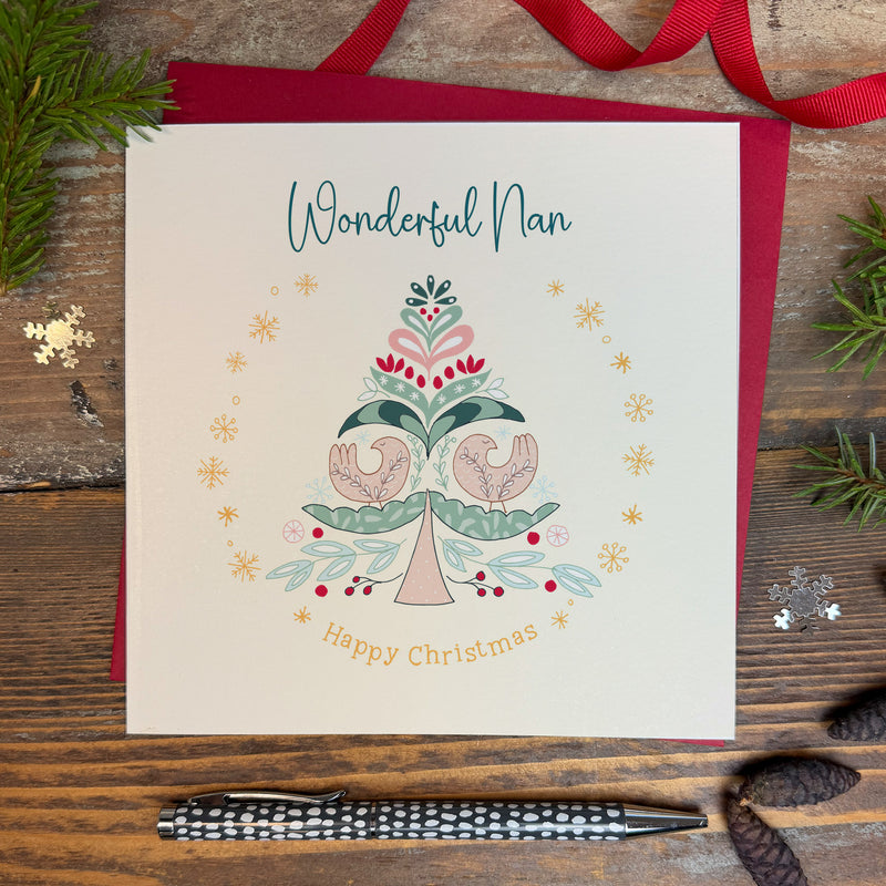 Wonderful Nan Christmas Card (XGR94)