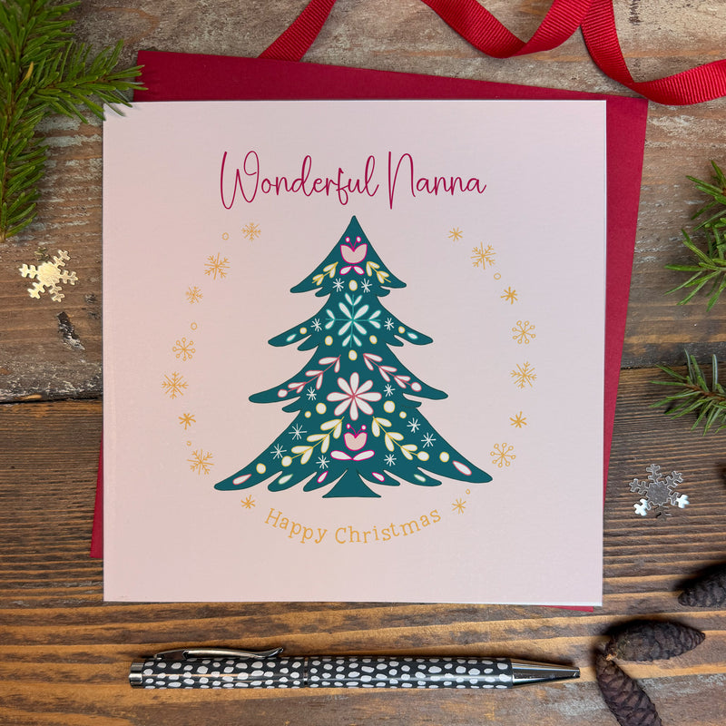 Wonderful Nanna Christmas Card (XGR95)