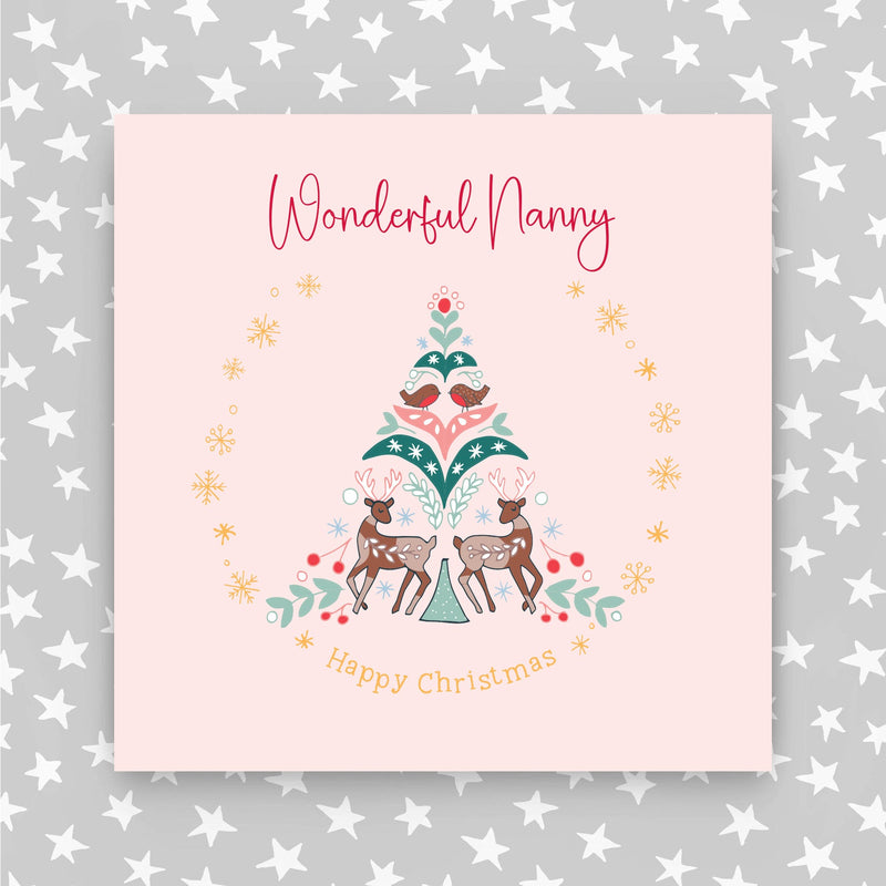 Wonderful Nanny Christmas Card (XGR98)
