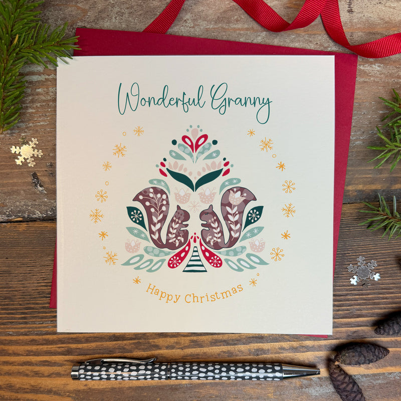 Wonderful Granny Christmas Card (XGR99)