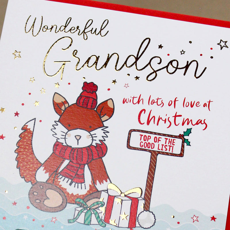Wonderful Grandson Christmas Card (XMA06)