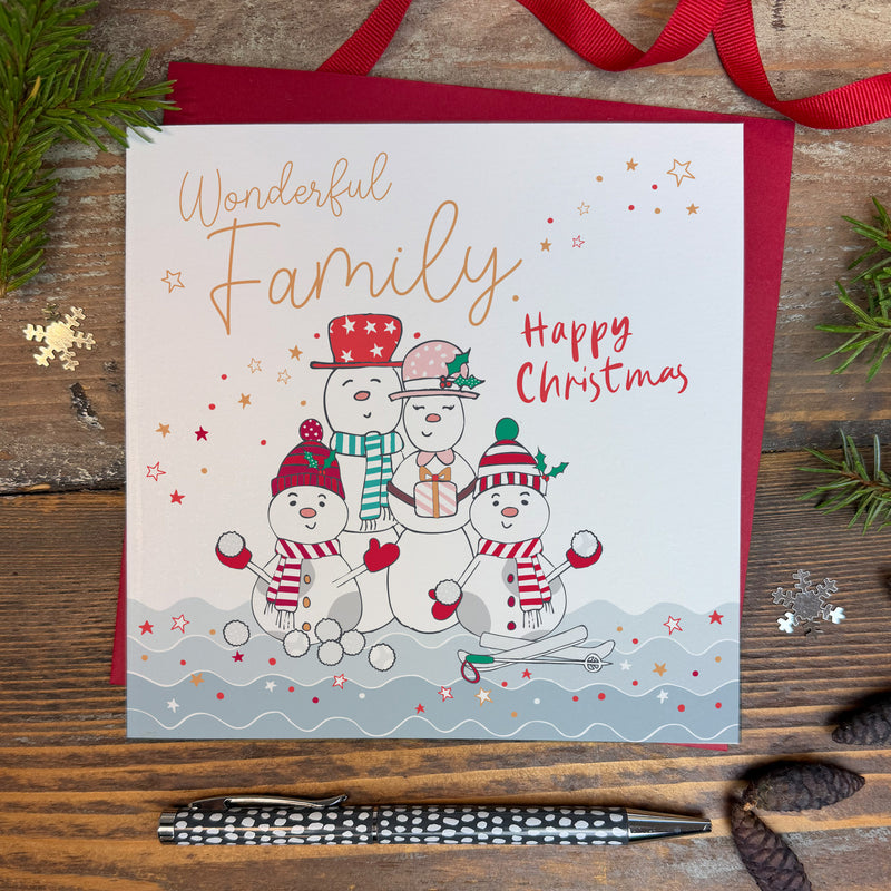 Wonderful Family Christmas Card (XMA15)