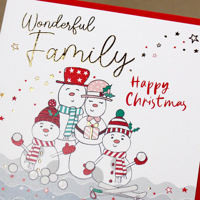 Wonderful Family Christmas Card (XMA15)
