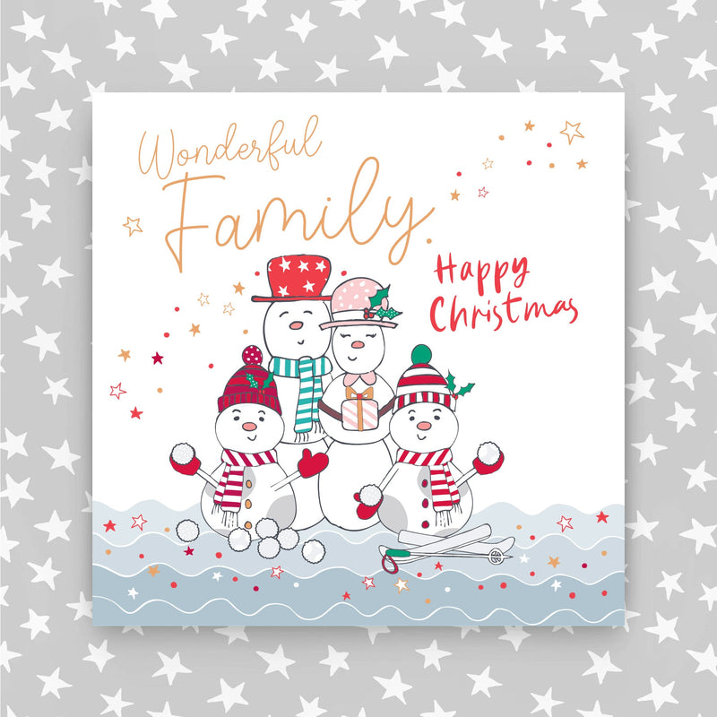 Wonderful Family Christmas Card (XMA15)