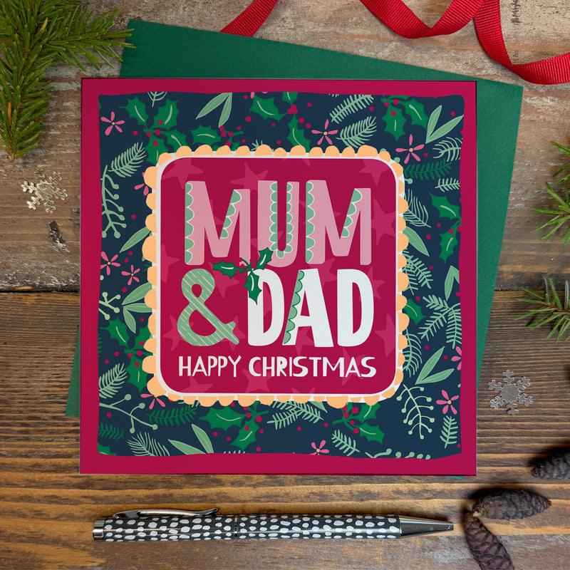 Mum & Dad Christmas Card (XTF01)