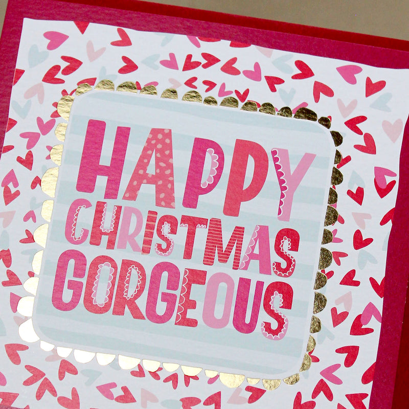 Happy Christmas Gorgeous - Christmas Card (XTF04)