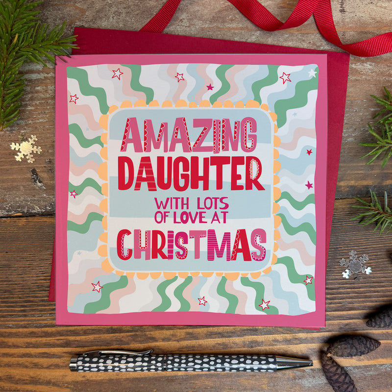 Amazing Daughter Christmas Card (XTF07)